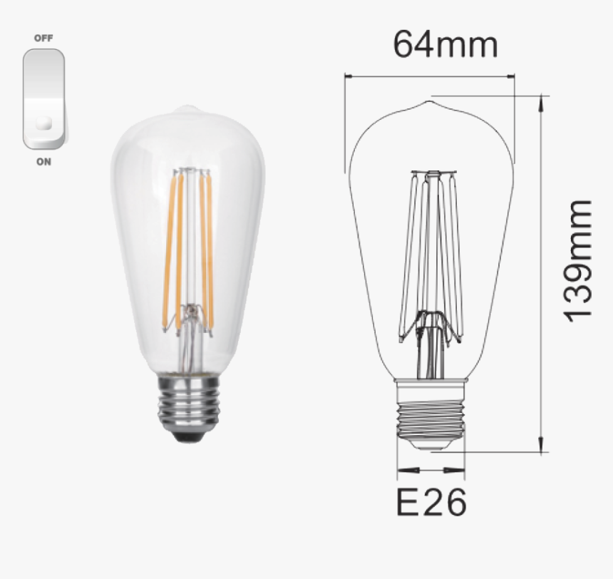 Incandescent Light Bulb, HD Png Download, Free Download