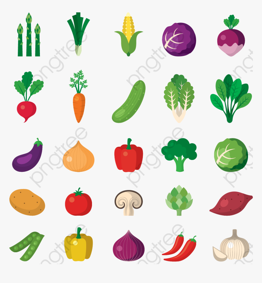 Vegetables Clipart Vector - Vegetable Icon Png Clipart, Transparent Png, Free Download