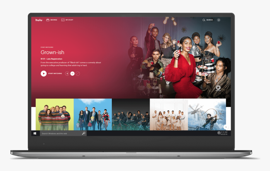 Hulu Screen - Grown-ish, HD Png Download, Free Download