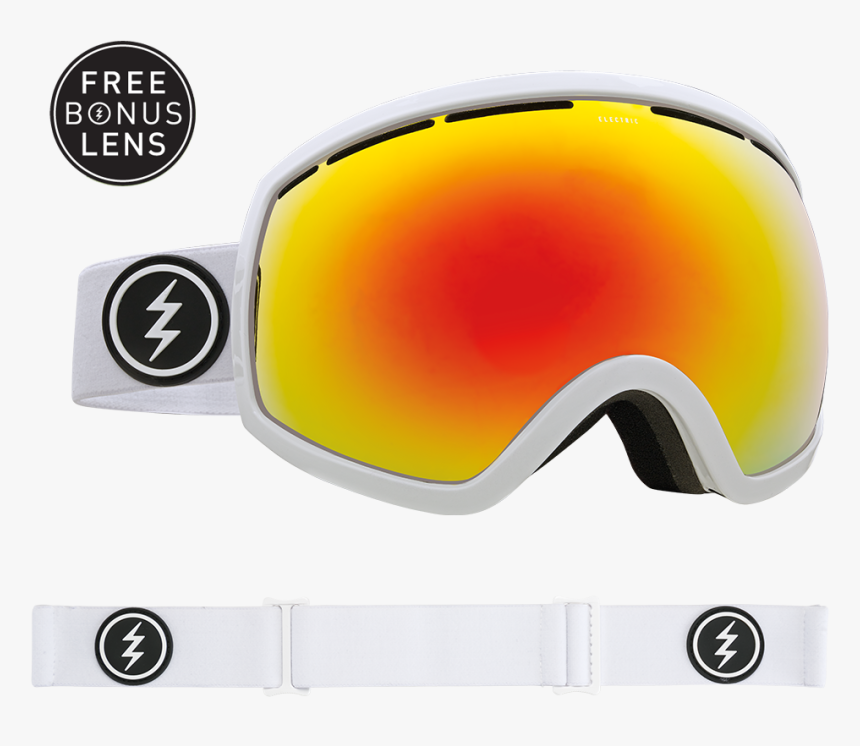 Download Electric Eg Goggles - Electric Eg2 Gloss White Brose, HD Png Download, Free Download