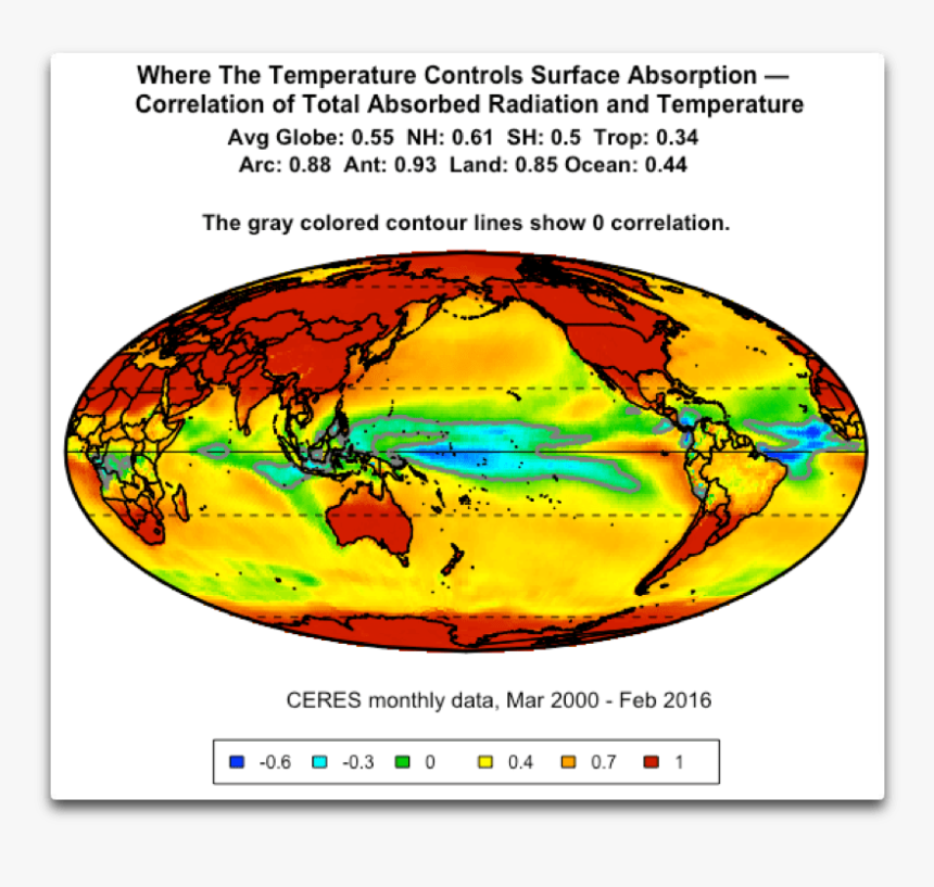 Ceres Total Surface Absorption Vs Temperature - Globe Temperature Colored, HD Png Download, Free Download