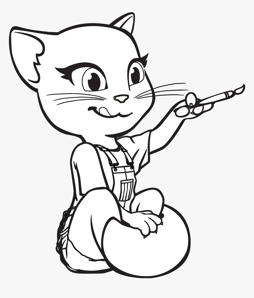 Talking Angela Talking Tom And Friends Coloring Book   My Talking ...