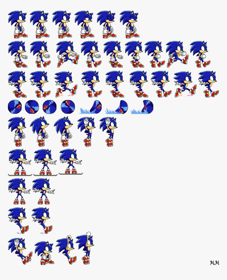 Sab Sonic By Supercommanderwolfy - Sonic Sprite Sheet Png, Transparent Png, Free Download