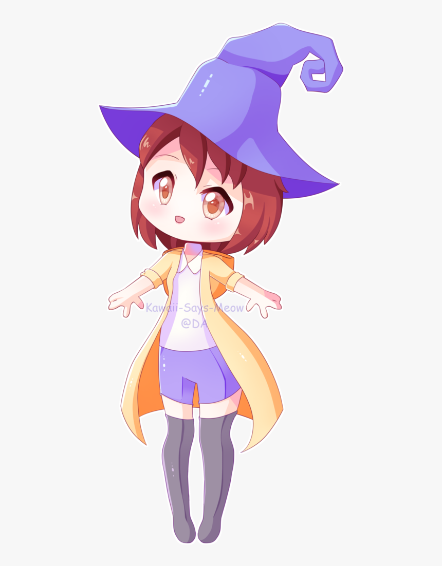 Drawn Witchcraft Kawaii - Kawaii Witch Png, Transparent Png, Free Download