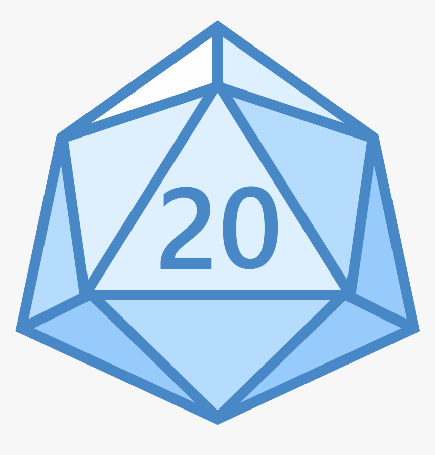 D20 Icon Png - Triangle, Transparent Png, Free Download