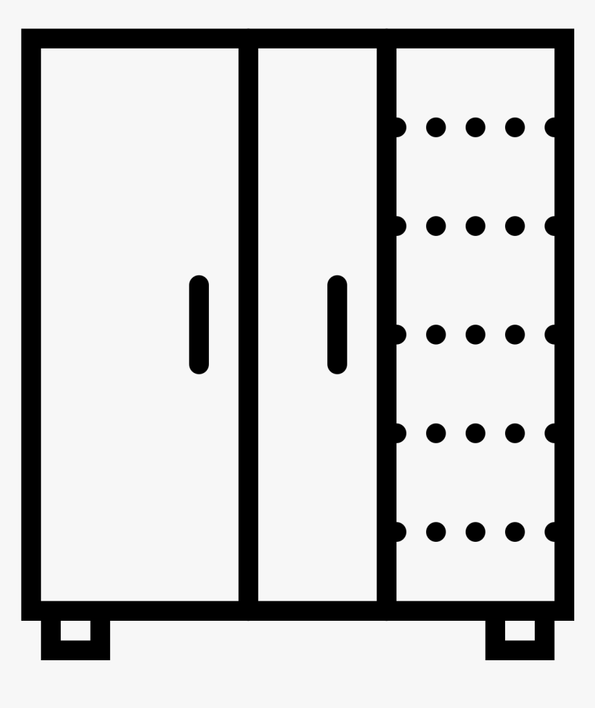 Sliding Door Closet Icon - Monochrome, HD Png Download, Free Download