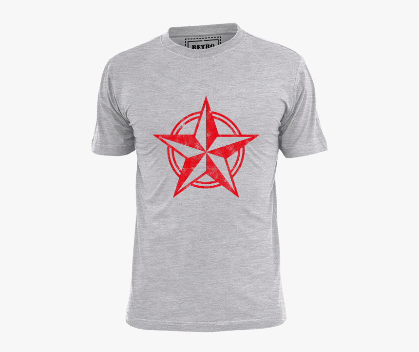 Red Star Shirt Zoom Retro Music Clothing Png Retro - T-shirt, Transparent Png, Free Download