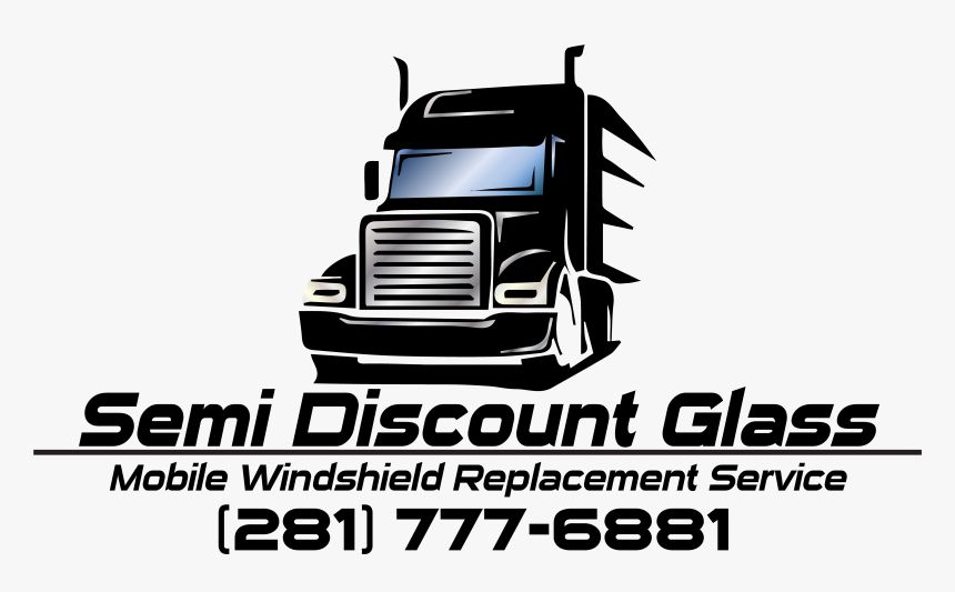 Semi Discount Glass Specializes In Semi Truck Windshield - Trailer Truck, HD Png Download, Free Download