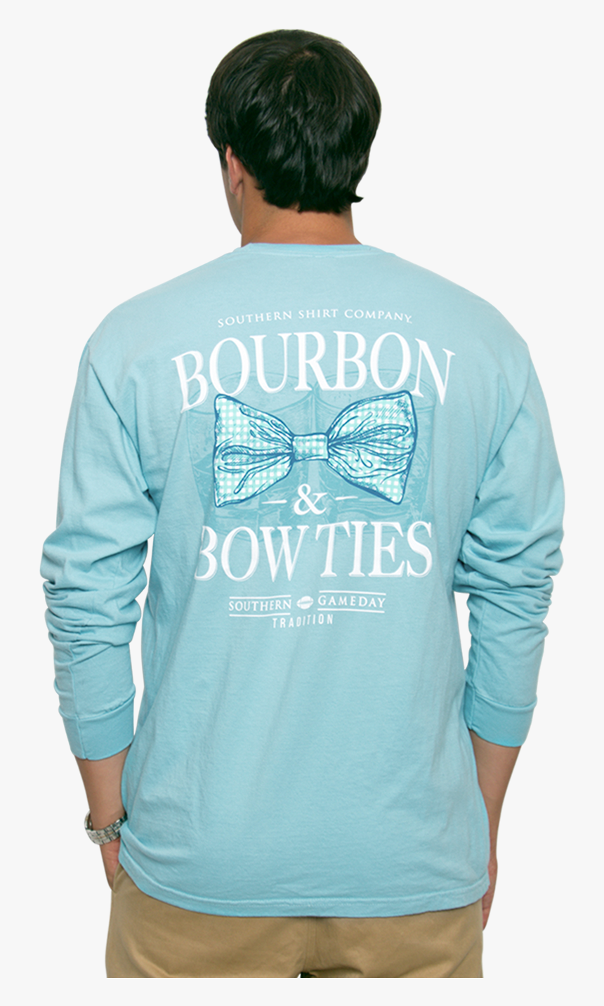 Southern Shirt Company Bourbon And Bow Ties Long Sleeve - Preppy Mens T Shirts, HD Png Download, Free Download