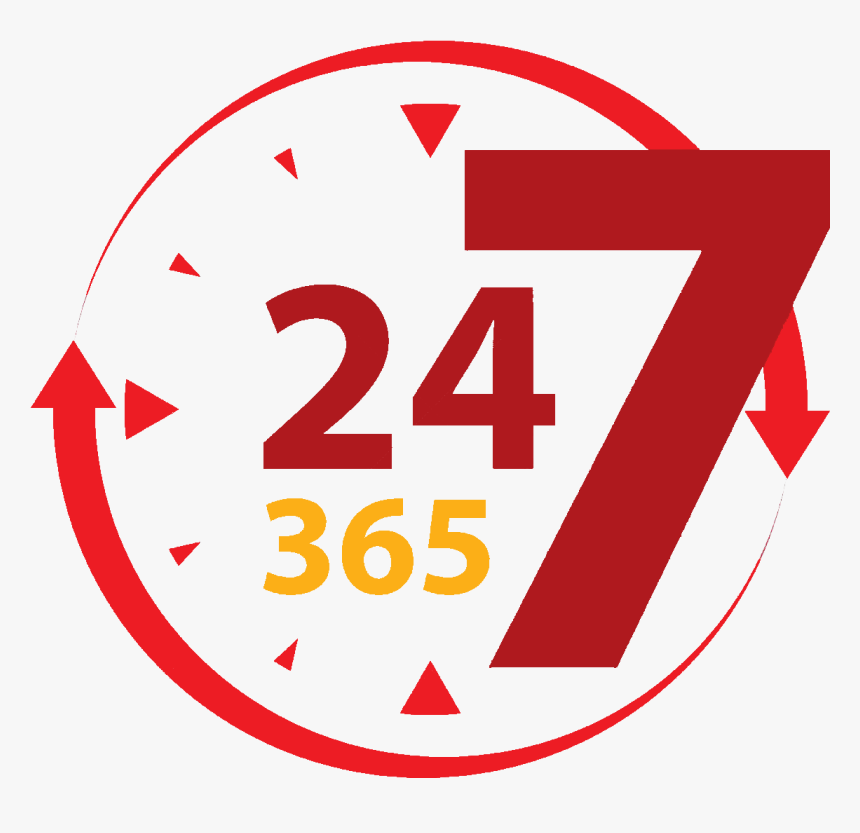 24 7 Clock Icon, HD Png Download, Free Download