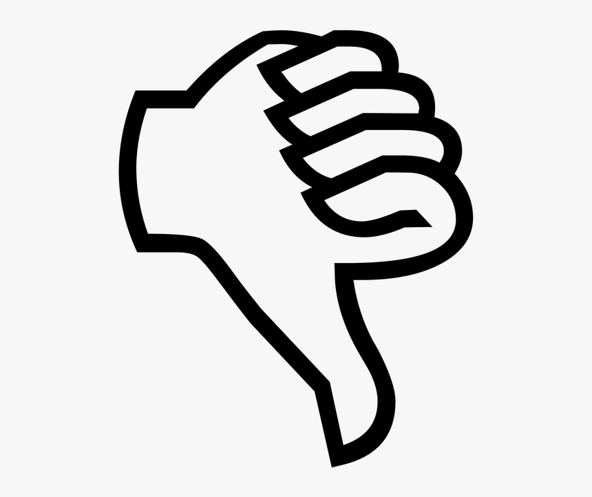 Thumb Down, Thumbs Down, Disapprove, Gesture, Finger - Thumbs Down Cartoon Transparent, HD Png Download, Free Download