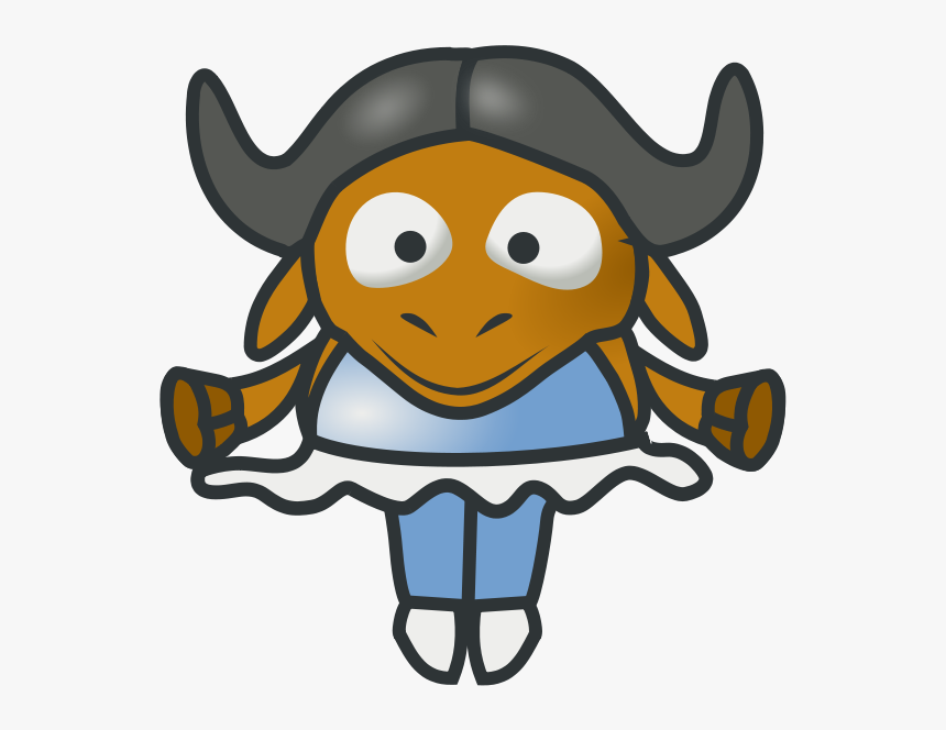 Baby Gnu Ballerina Png Clip Arts - Baby Gnu, Transparent Png, Free Download