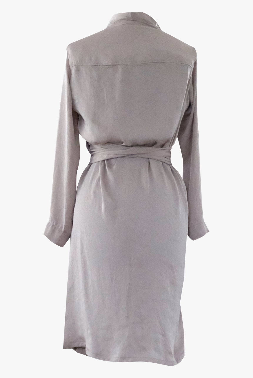 Beige Collar Drape Dress By British Steele - Overcoat, HD Png Download, Free Download