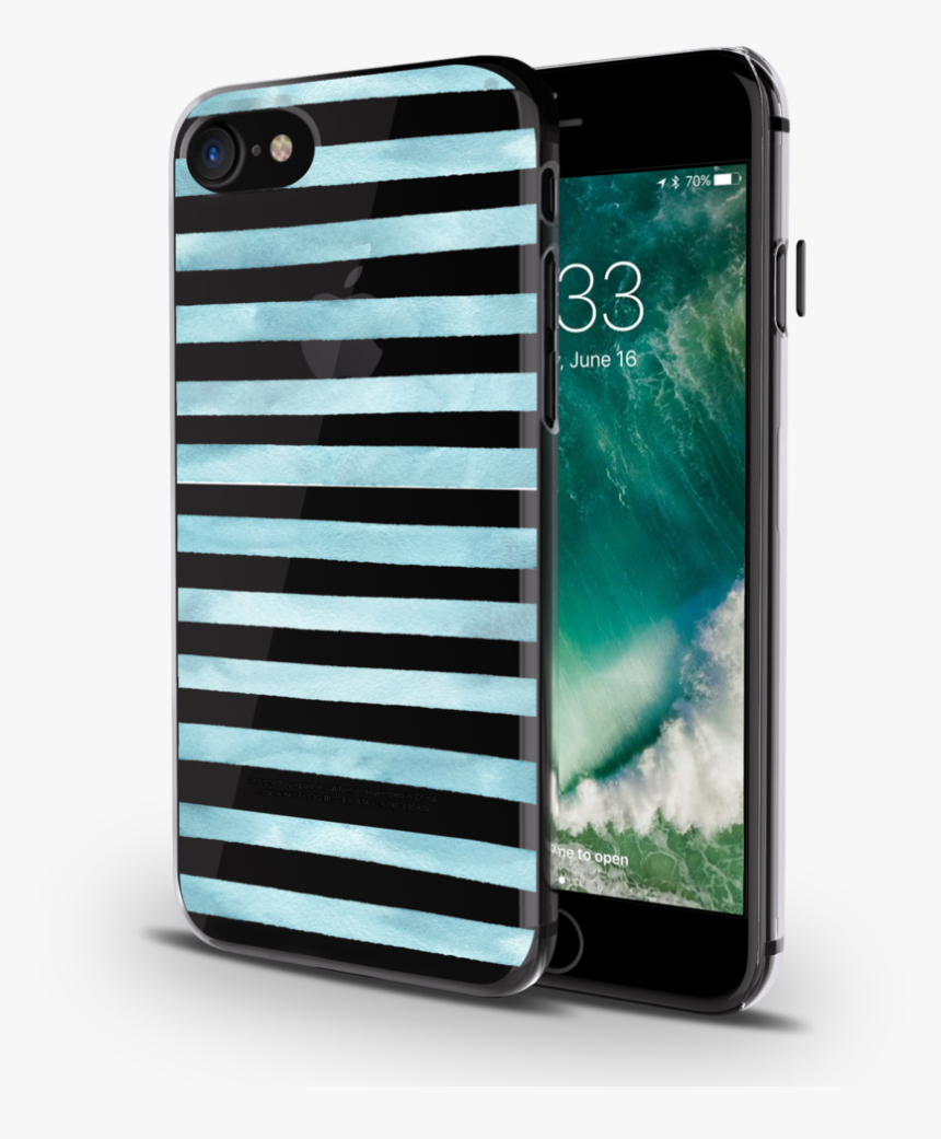 Blue Stripes Clear Case For Iphone 7/8 - Apple, HD Png Download, Free Download