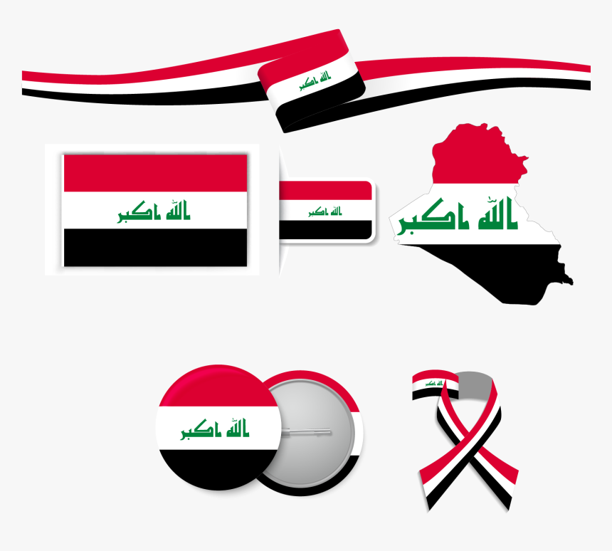 Graphic Free Library Flag Of Iraq Flag Of Iraq Flag - Iraq Png, Transparent Png, Free Download