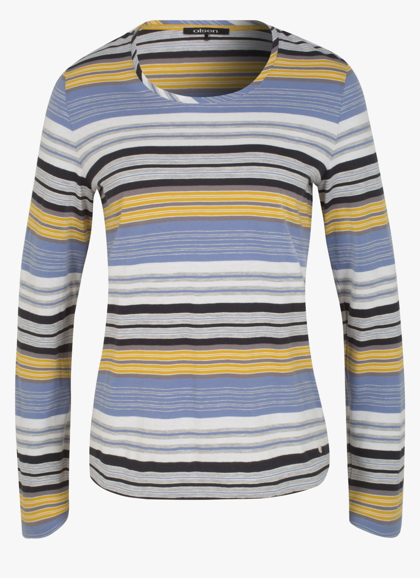 Download Shirt With Ringelshirt - Long-sleeved T-shirt, HD Png Download, Free Download