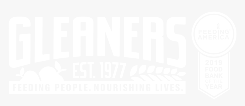 Gcfb Logo White Fa Seed - Gleaners Logo, HD Png Download, Free Download