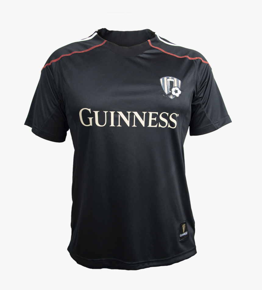 Guinness Black & White Soccer Jersey - Soccer White Jersey Png, Transparent Png, Free Download