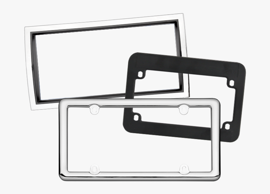Blank Plastic License Plate Frames - Rear-view Mirror, HD Png Download, Free Download