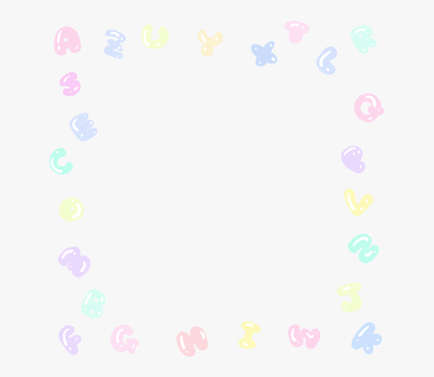 #border #cute #kawaii #agere #ageregression #alphabet - Circle, HD Png Download, Free Download