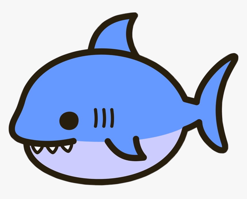 Cute Shark Clip Art - Clipart Cute Shark, HD Png Download - kindpng