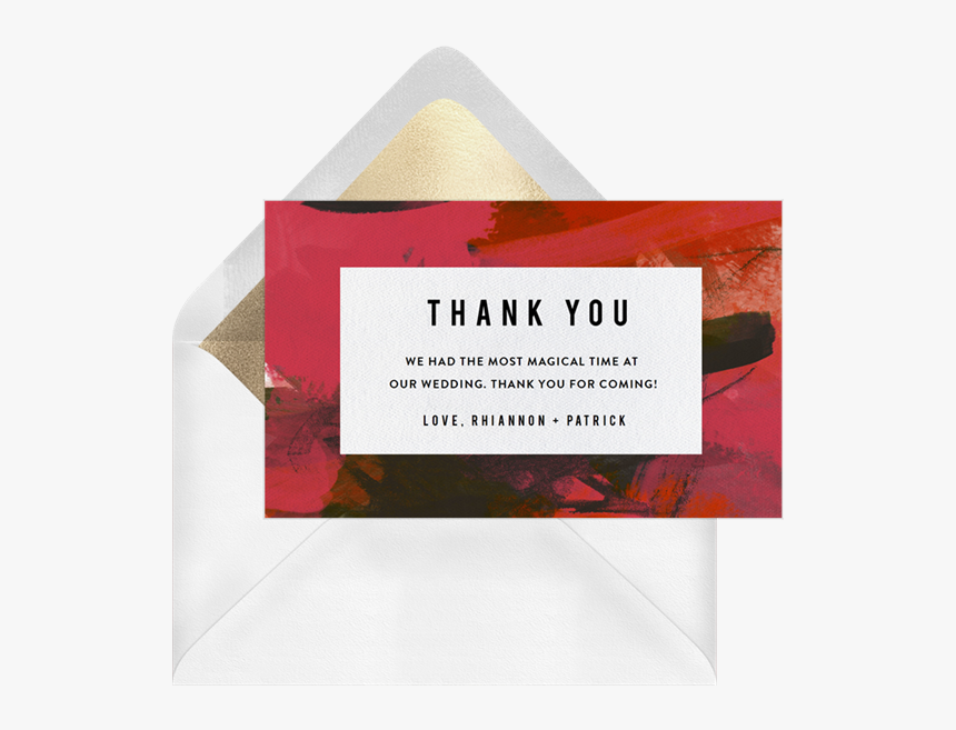 Modern Affair Thank You Note - Label, HD Png Download, Free Download