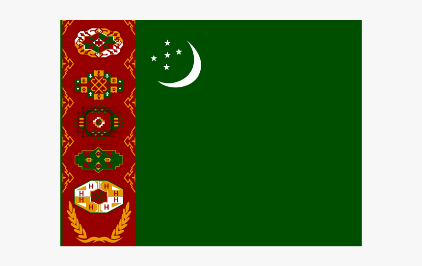 Flag Of Turkmenistan Logo Png Transparent - Turkmenistan Flag, Png Download, Free Download