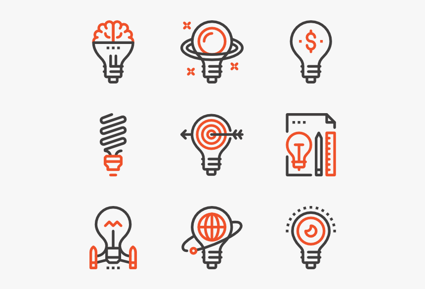 Light Bulbs - Inspiration Icon, HD Png Download, Free Download