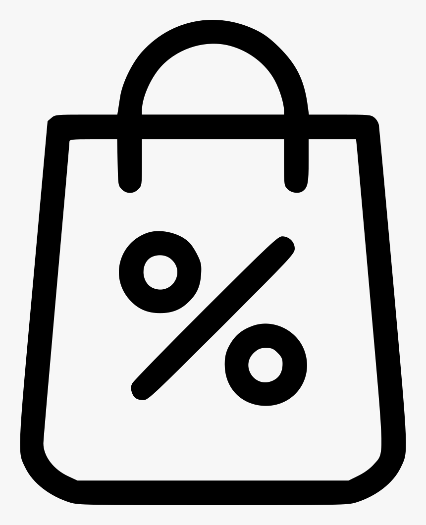 Shopping Bag Shop Discount Percent Sale Comments - Shopping Bags Icon Png, Transparent Png, Free Download