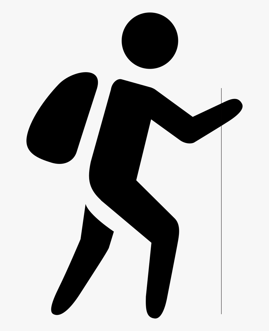 Clip Bag Stick - Trekking Icon Vector Png, Transparent Png, Free Download