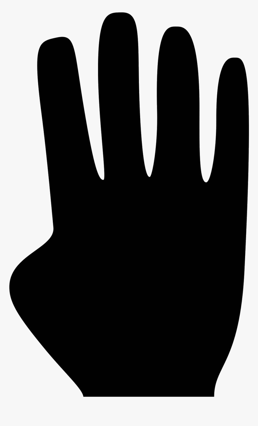Four Fingers Icon - Four Finger Hand Png, Transparent Png, Free Download