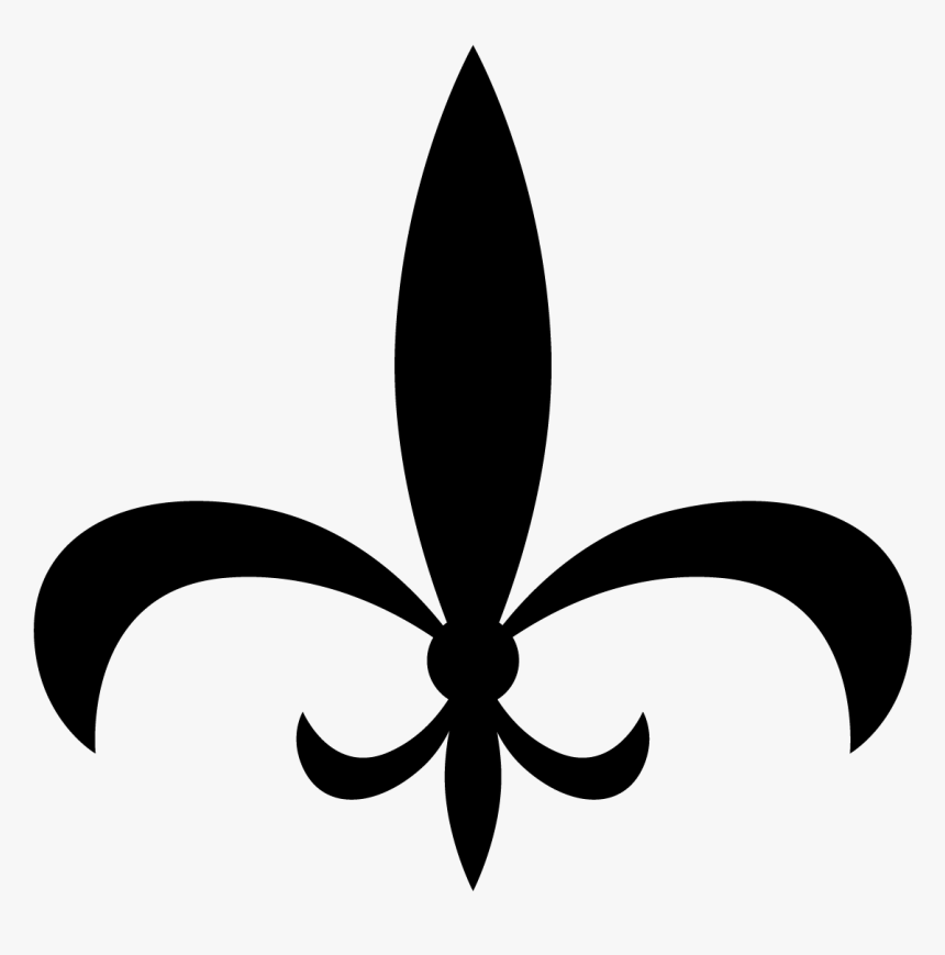 Fleur De Lis Black And White Vector Clip Art - Emblem, HD Png Download, Free Download