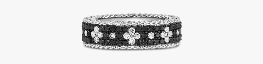 Roberto Coin Ring With Black And White Fleur De Lis - Bracelet, HD Png Download, Free Download