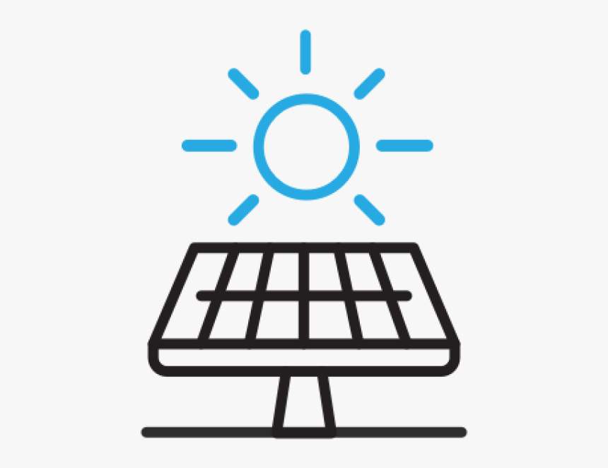 An Illustration Of A Solar Panel - Sun Energy Minimalist Vector, HD Png Download, Free Download