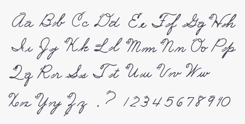 Transparent Pen Clipart Png - Cursive Alphabet Png, Png Download, Free Download