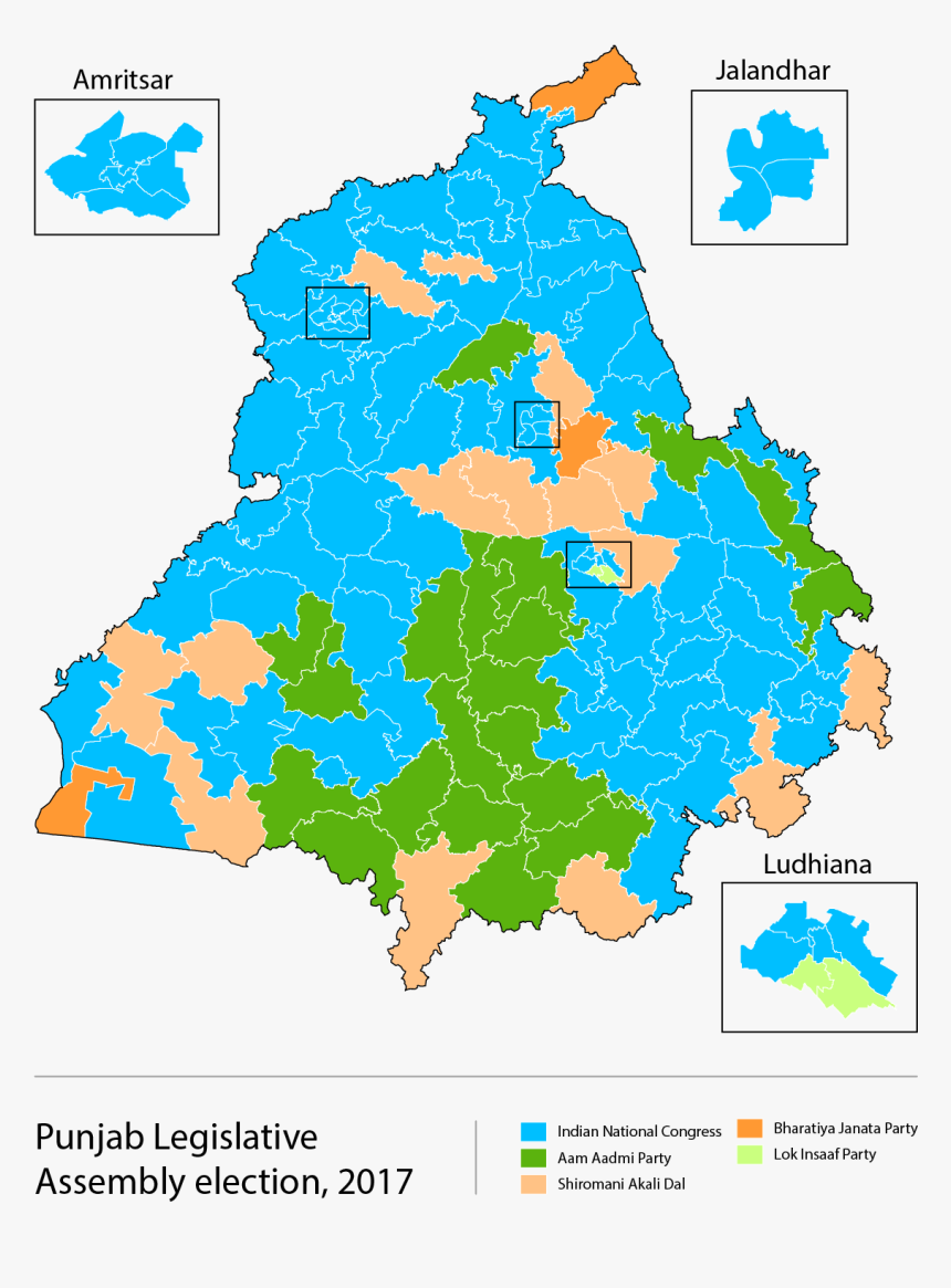 Punjab Election, 2017 - Punjab 2017 Election Results, HD Png Download, Free Download