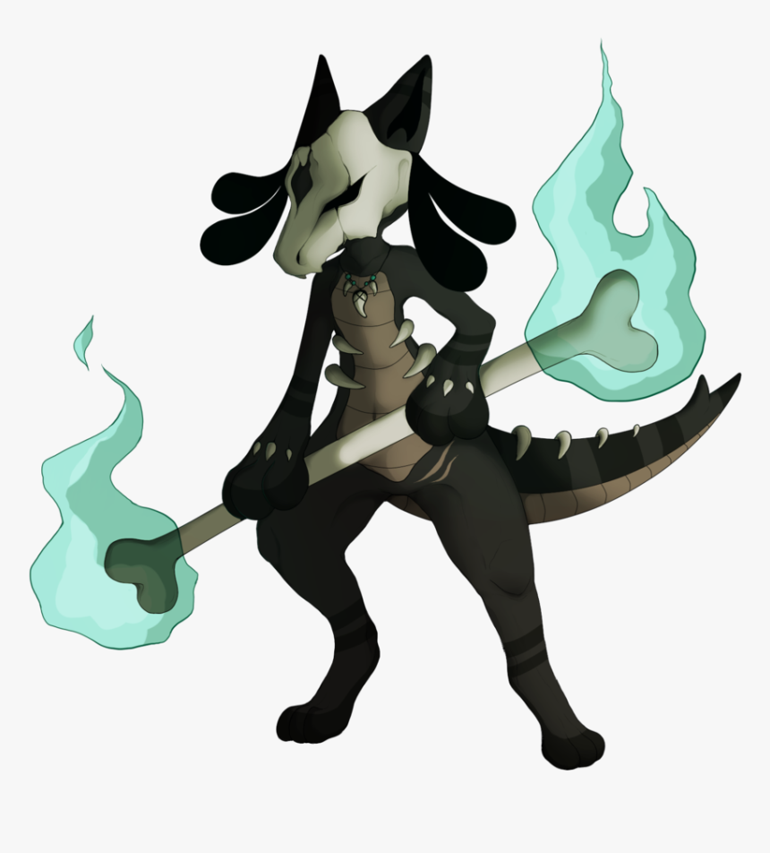 Alolan Marowak Lucario Fusion , Png Download - Lucario And Marowak Fusion, Transparent Png, Free Download