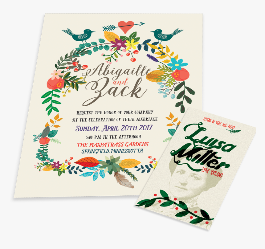 14pt Natural Uncoated Greeting Cards - Greeting Card, HD Png Download, Free Download