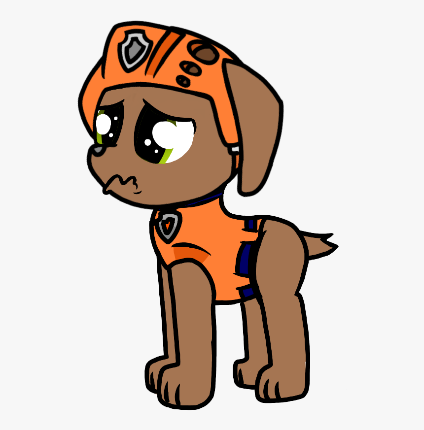 Paw Patrol Zuma By Rainboweevee Da Clipart , Png Download - Paw Patrol Zuma Sad, Transparent Png, Free Download