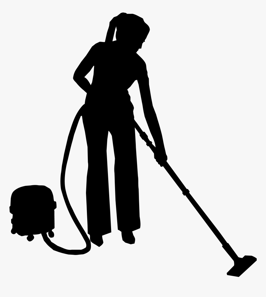 Cleaning Silhouette Cleaner - Cleaning Silhouette Png, Transparent Png - ki...