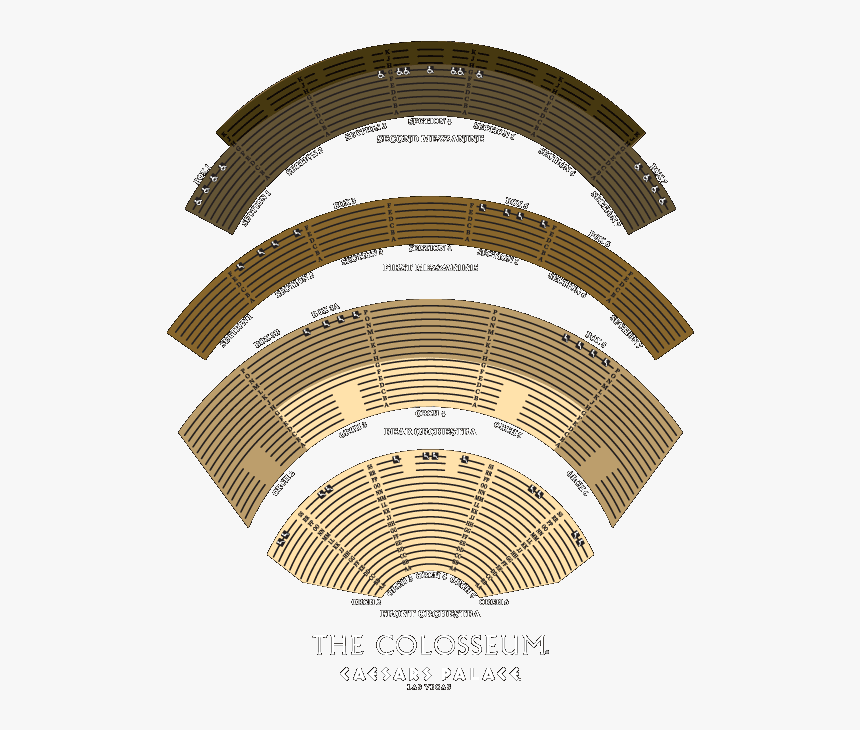 Transparent Ticketmaster Png - Colosseum At Caesars Palace Seating, Png Download, Free Download