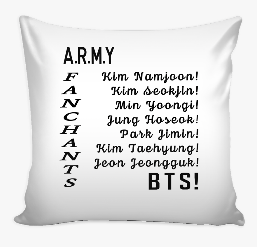 Bts Army Fanchants - Cushion, HD Png Download, Free Download