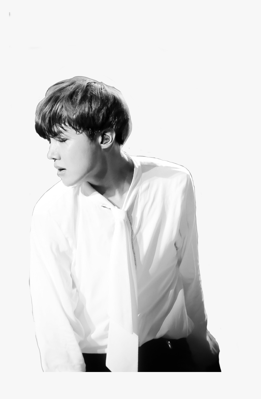 Kinda A Bad Transparent Pic But Oh Well Lol If You - Bts J Hope Black And White, HD Png Download, Free Download
