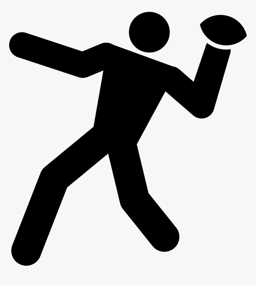 Rugby Player Throwing The Ball - Person Throwing Ball Png, Transparent Png, Free Download