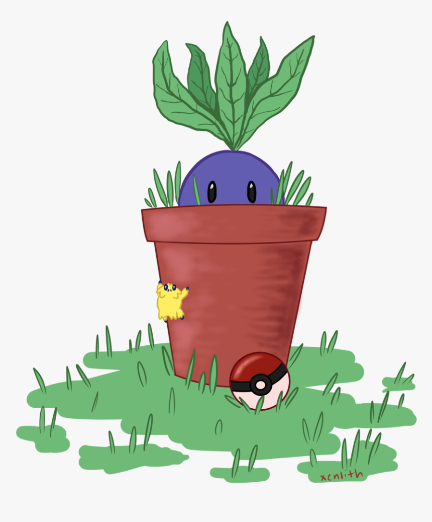 Oddish In A Pot Weasyl Root Older - Illustration, HD Png Download, Free Download