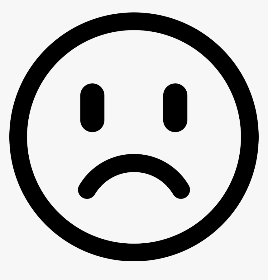 Face Unhappy - Copyright Symbol, HD Png Download, Free Download