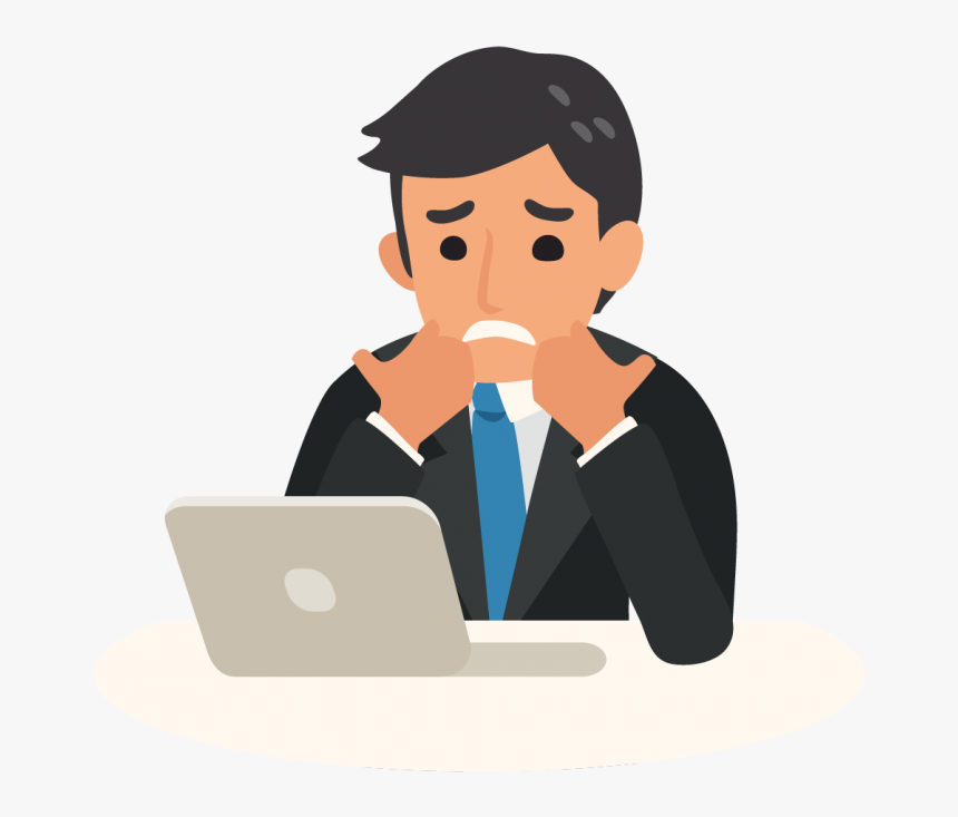 Unhappy Man Cartoon Png, Transparent Png, Free Download