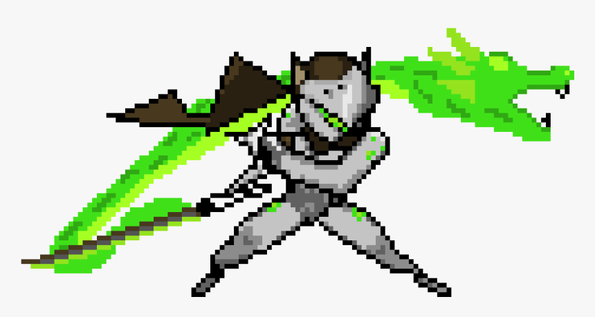 Genji Overwatch Pixel Art, HD Png Download, Free Download