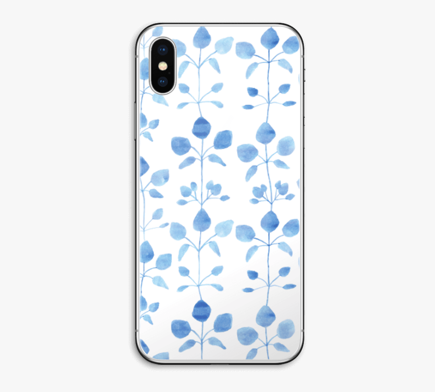 Flores Azules Vinilo Iphone X - Mobile Phone Case, HD Png Download, Free Download