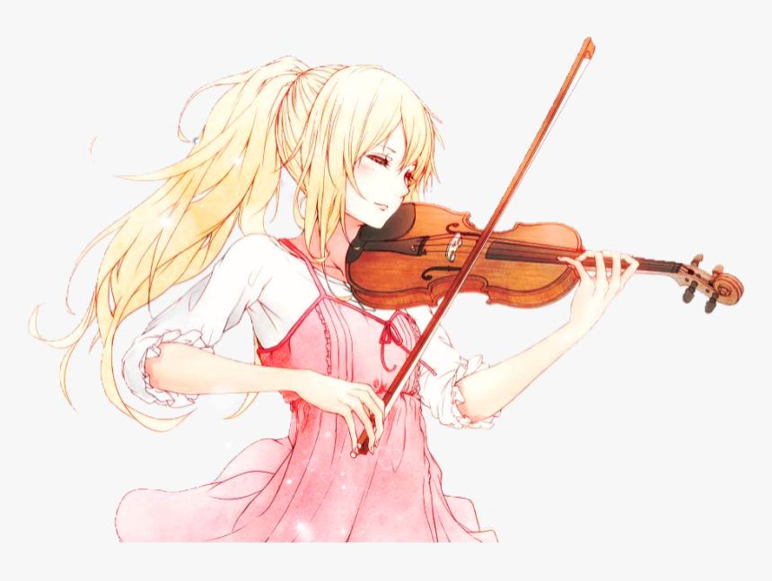 #kaori #kaorimiyazono #anime #animegirl #yourlieinapril - Violin Your Lie In April, HD Png Download, Free Download